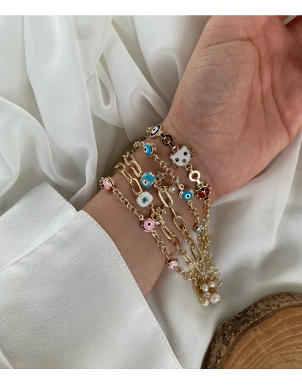 14k kuyumcu model özel tasarım ayarlı çocuk künyeleri