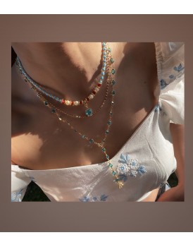swarovski turkuaz taş özel tasarım kolyeler