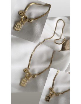 gemici kilit altın kaplama kuyumcu işçiliği balık sırtı özel zincir 2 harfli tasarım kolye gemici kilit altın kaplama kuyumcu işçiliği balık sırtı özel zincir 2 harfli tasarım kolye