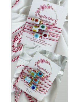 el yapımı bodrum boncuğu tasarım marteniçka şans bilekliği