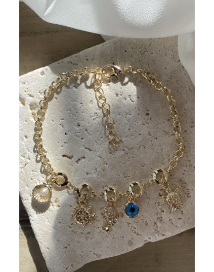 deniz temalı charm halhal