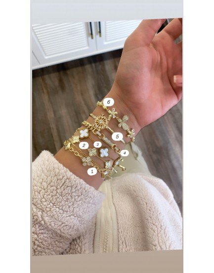 14k juping zirkon özel seri bilekler