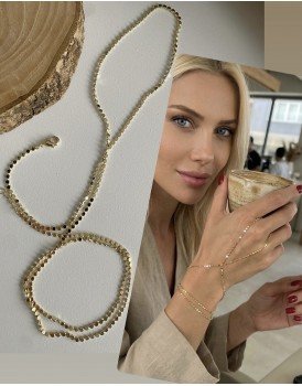 14k çelik çift dolama bileklikli tasarım şahmeran