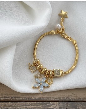 pandora swarovski sonsuzluk çiçeği charm tasarım bileklik