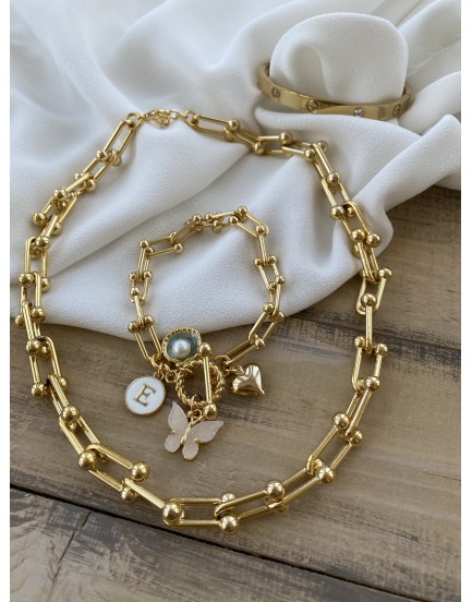 TIFFANY CHARM BİLEKLİK-KOLYE SETİ