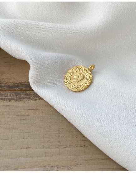 24 K altın kaplama çeyrek altın uç