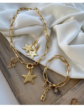 Altın kaplama yıldız serisi tasarım set